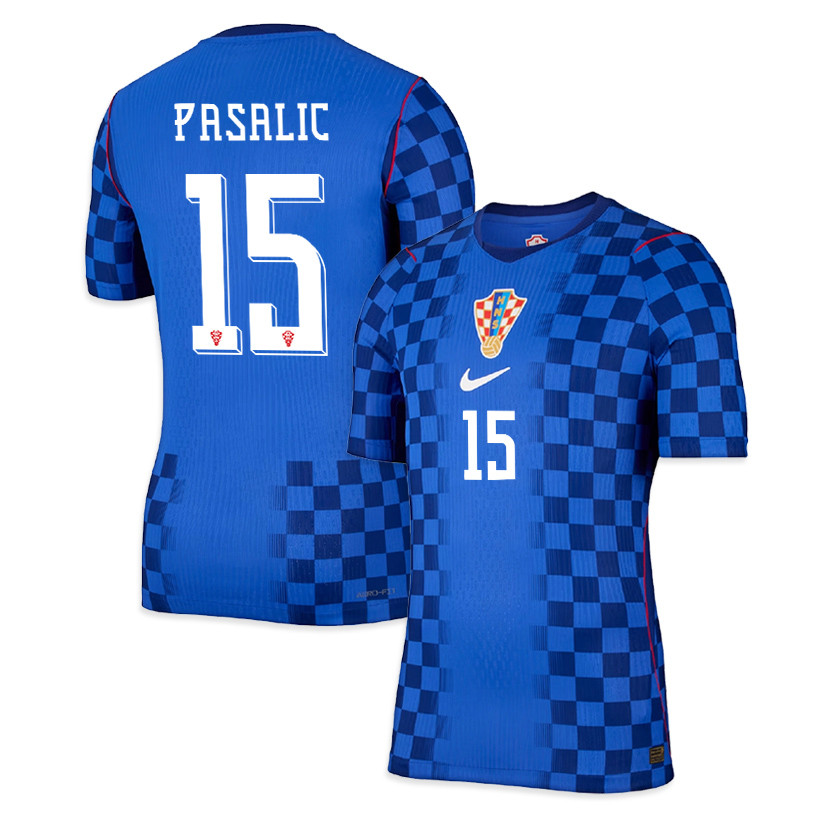 Mario Pasalic 15 Croatia National Team 2026 Away Jersey - Men, Blue - Jersey Teams