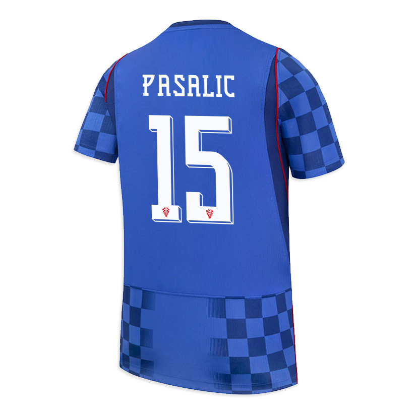 Mario Pasalic 15 Youth Croatia National Team 2026 Away Jersey - Blue - Jersey Teams