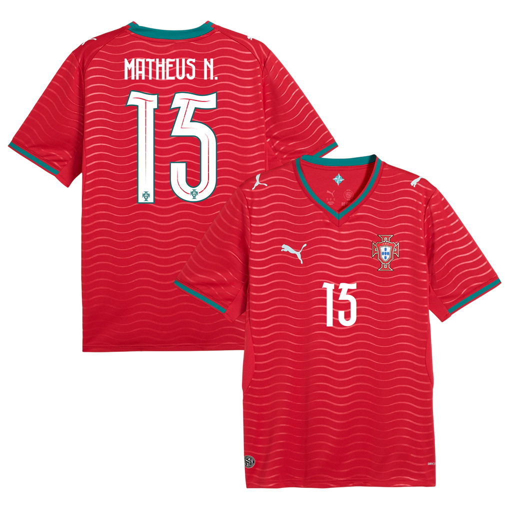 Matheus Nunes 15 Portugal National Team 2026 Home Jersey - Red, Men - Jersey Teams