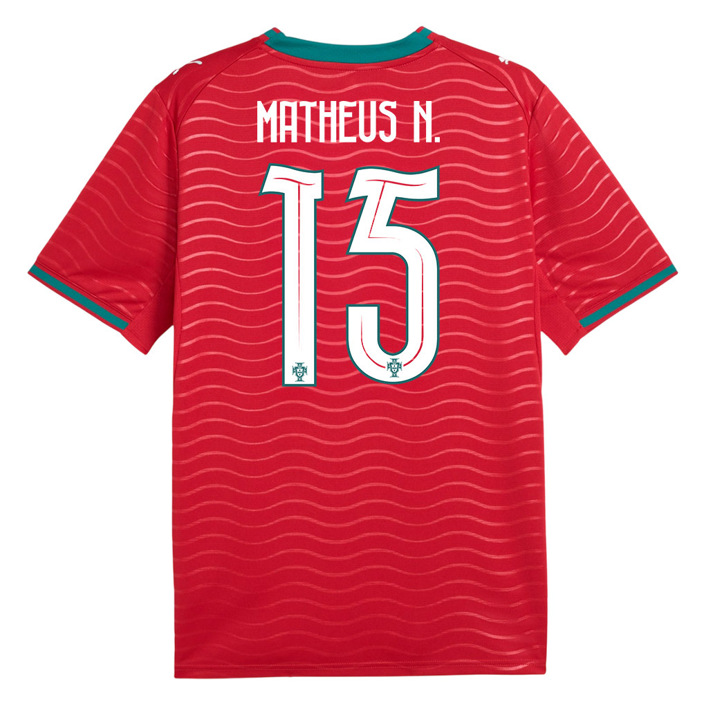 Matheus Nunes 15 Portugal National Team 2026 Home Jersey - Red, Men - Jersey Teams