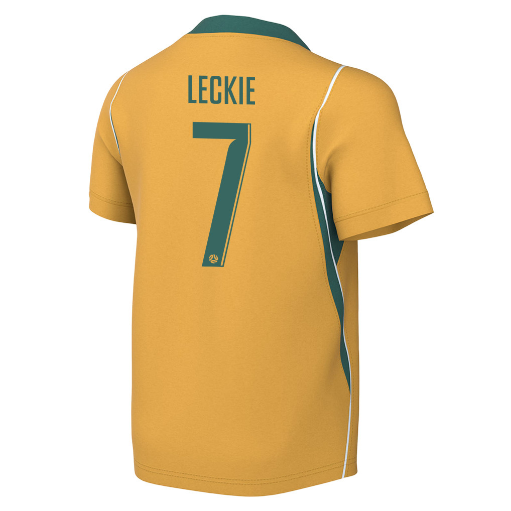 Mathew Leckie 7 Youth Australia National Team 2026 Home Jersey - Yellow - Jersey Teams