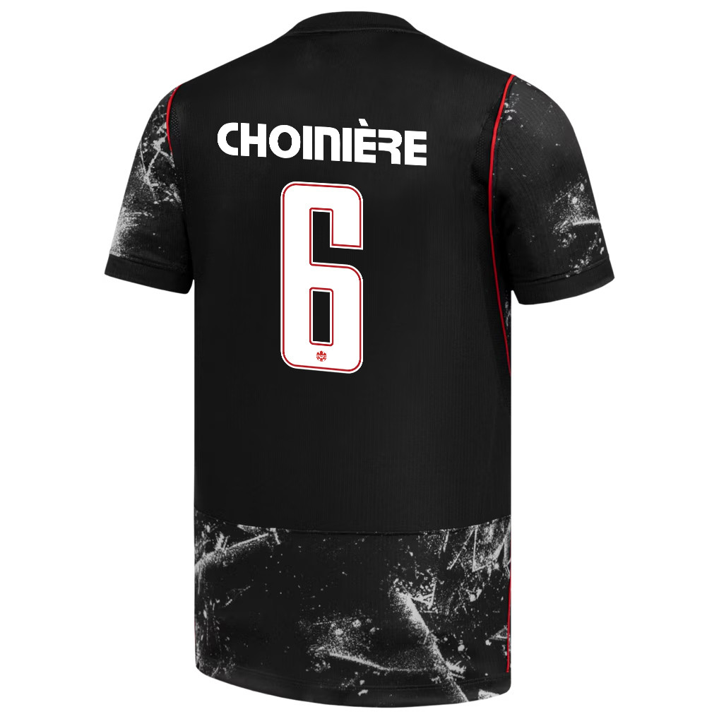 Mathieu Choinière 6 Canada National Team 2026 Away Jersey - Black, Men - Jersey Teams
