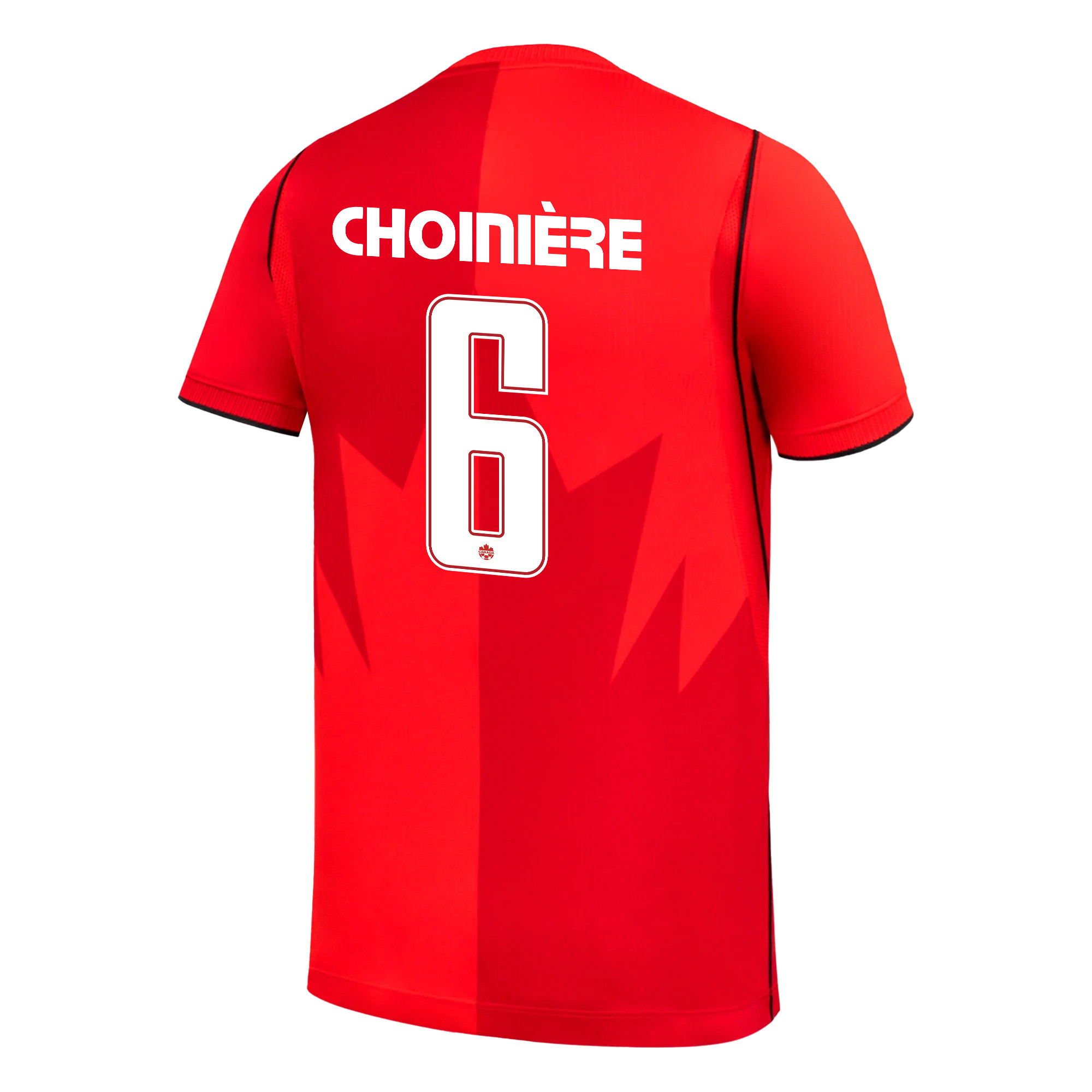 Mathieu Choinière 6 Youth Canada National Team 2026 Home Jersey - Red - Jersey Teams