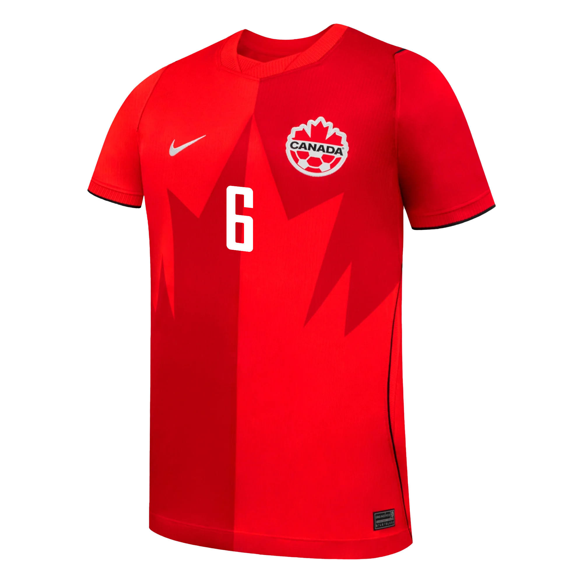 Mathieu Choinière 6 Youth Canada National Team 2026 Home Jersey - Red - Jersey Teams