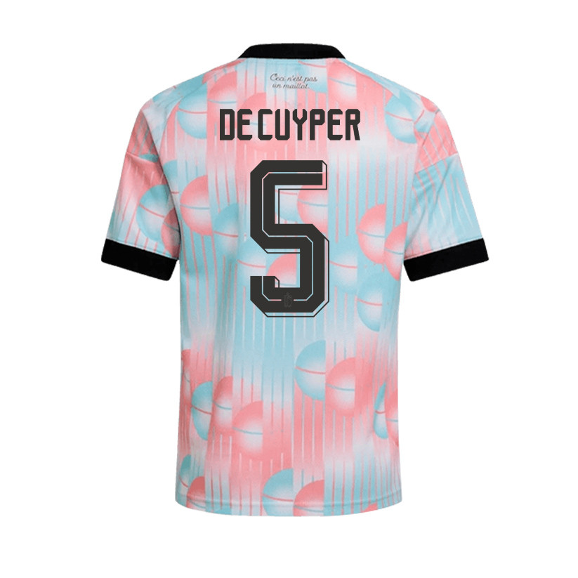 Maxim De Cuyper 5 Belgium 2026 YOUTH Away Jersey & Shorts Set - Light Blue - Jersey Teams