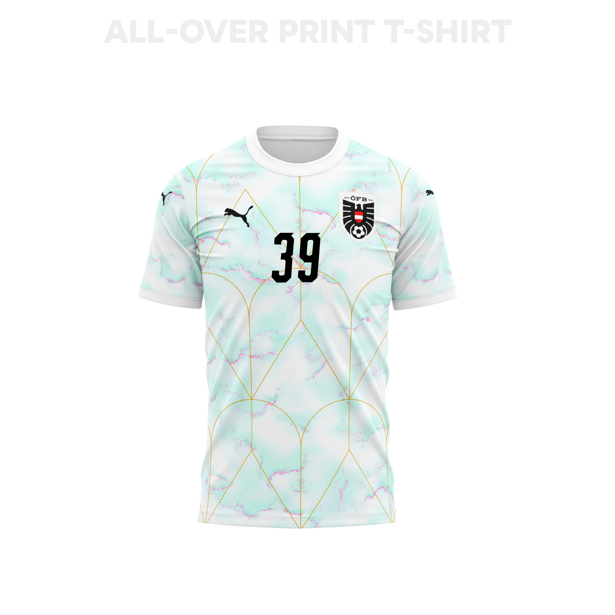 Maximilian Woeber 39 Austria 2026 Away 3D T-Shirt Fully Printed – Unisex, White - Jersey Teams