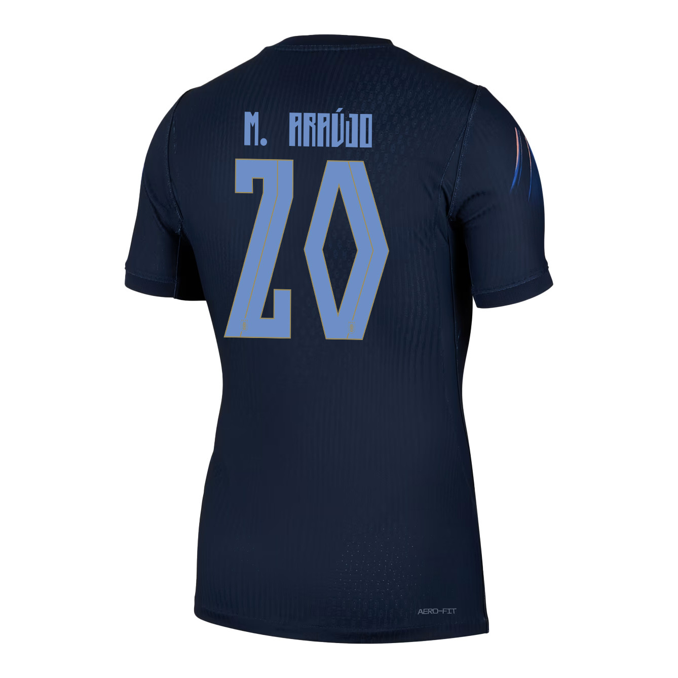 Maximiliano Araújo 20 Uruguay National Team 2026 Away Jersey - Navy, Men - Jersey Teams