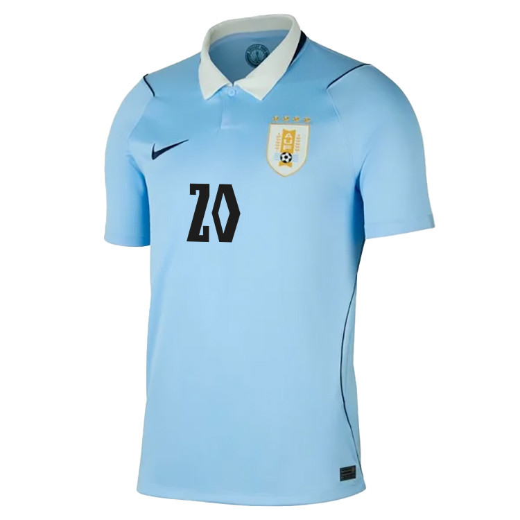 Maximiliano Araújo 20 Uruguay National Team 2026 Home Jersey - Blue, Men - Jersey Teams