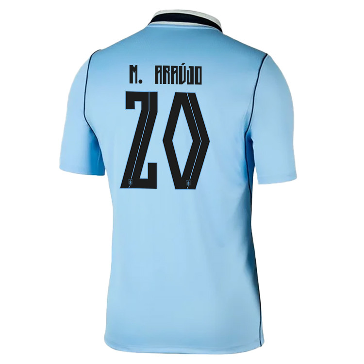 Maximiliano Araújo 20 Uruguay National Team 2026 Home Jersey - Blue, Men - Jersey Teams