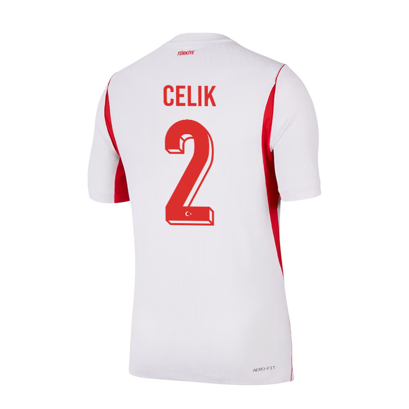 Mehmet Zeki Celik 2 Turkey National Team 2026 Away Jersey - White, Men - Jersey Teams