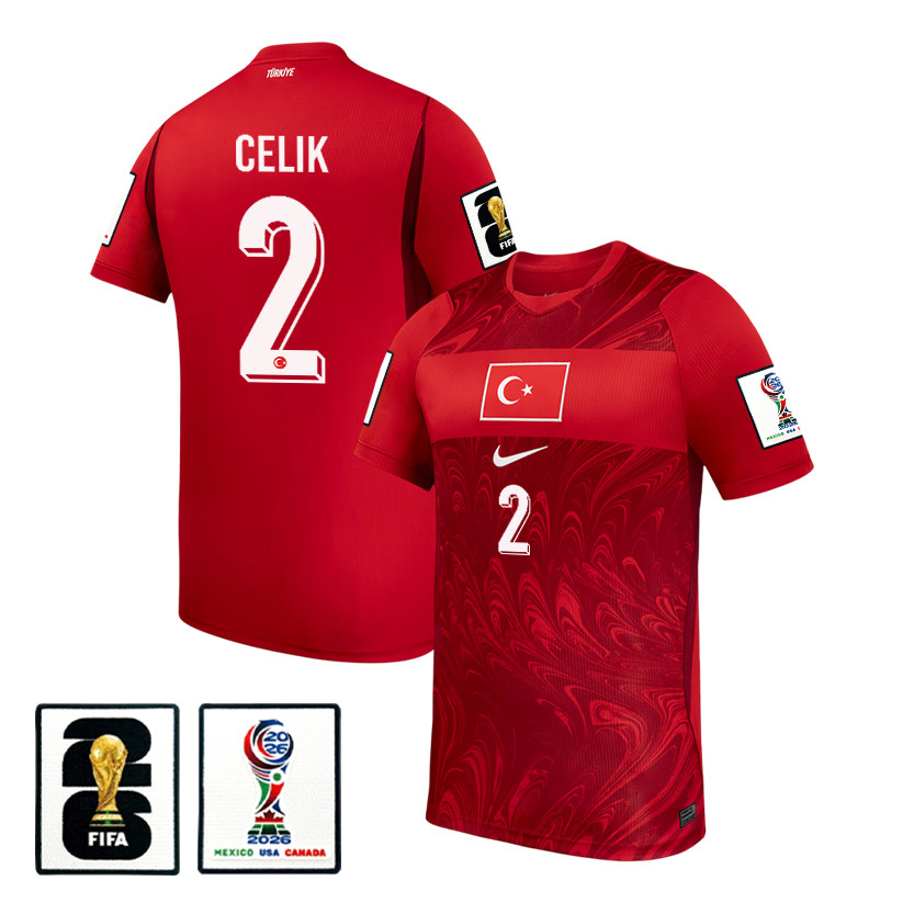 Mehmet Zeki Celik 2 Turkey National Team 2026 Home Jersey - Red, Men - Jersey Teams