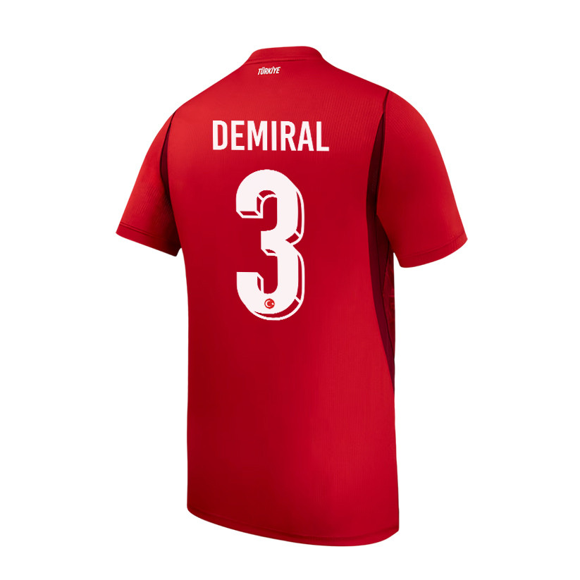 Merih Demiral 3 Turkey National Team 2026 Home Jersey - Red, Men - Jersey Teams