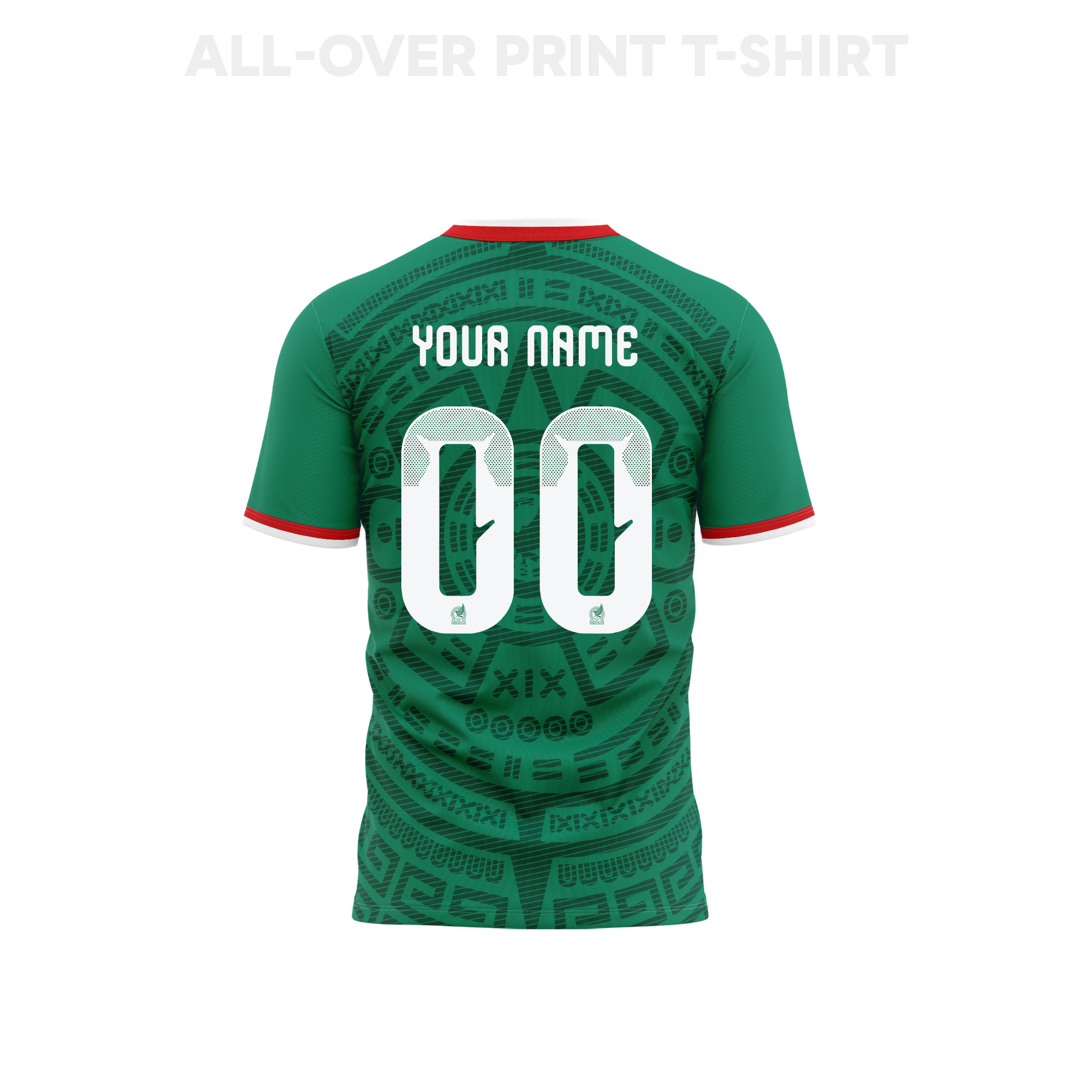 Mexico 2026 Home 3D T-Shirt Fully Printed – Personalized – Unisex, Green - Jersey Teams