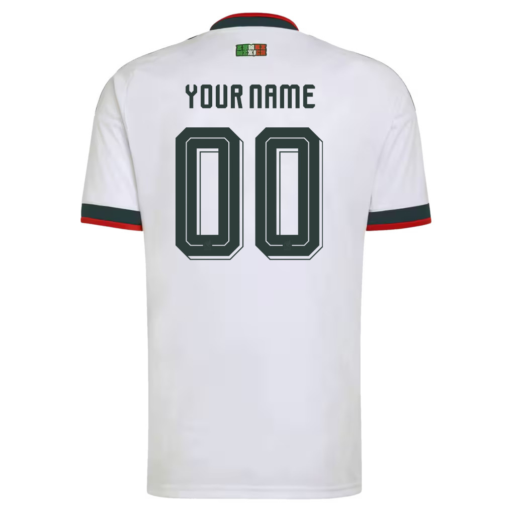 Mexico National Team 2026 Personalized Away Jersey - White, Men - Jersey Teams