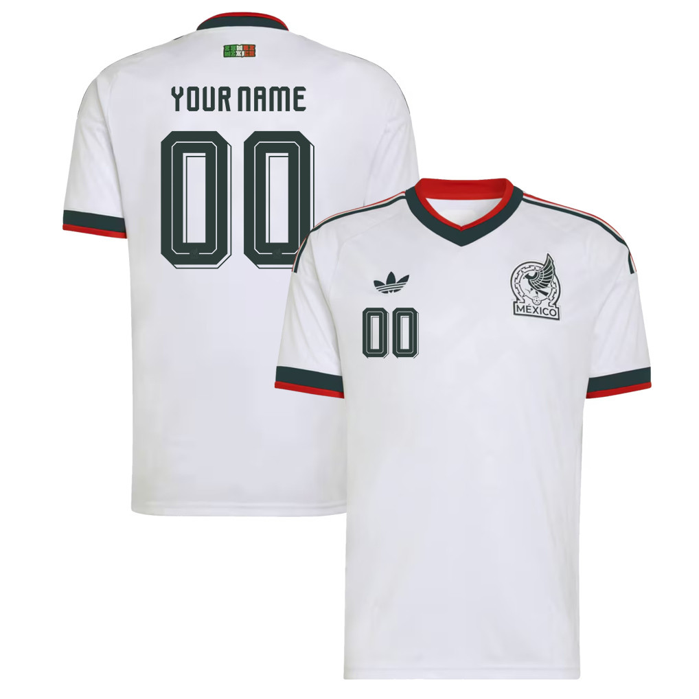 Mexico National Team 2026 Personalized Away Jersey - White, Men - Jersey Teams