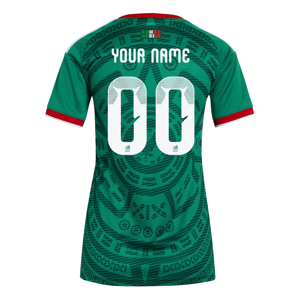 Mexico National Team 2026 Women's Home Jersey - Personalized - Green - Jersey Teams