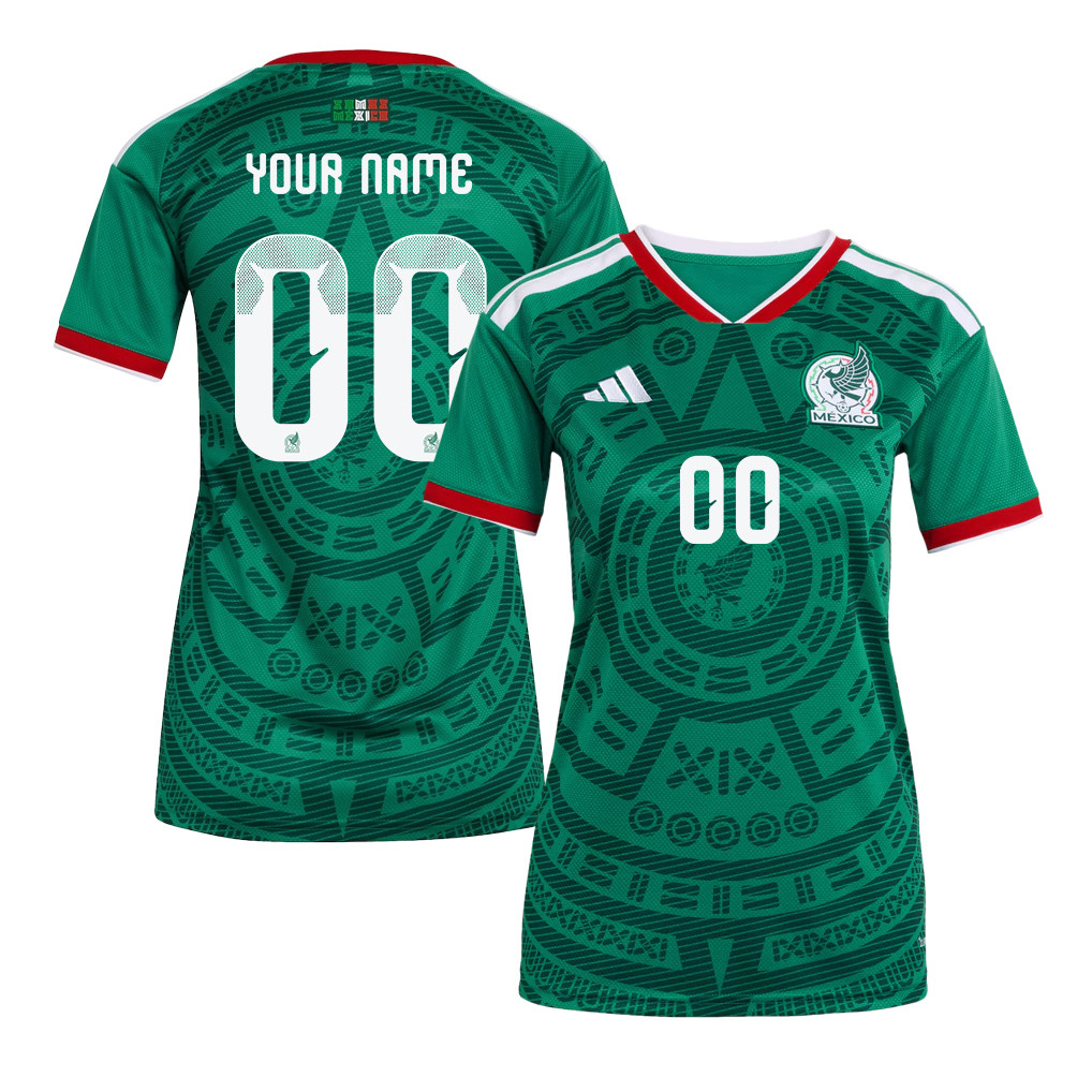 Mexico National Team 2026 Women's Home Jersey - Personalized - Green - Jersey Teams