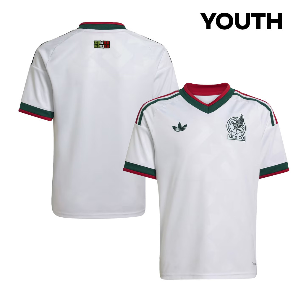 Mexico National Team 2026 Youth Away Jersey - White - Jersey Teams