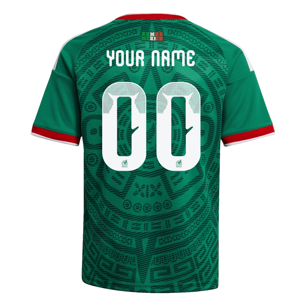 Mexico National Team 2026 Youth Home Jersey - Personalized - Green - Jersey Teams