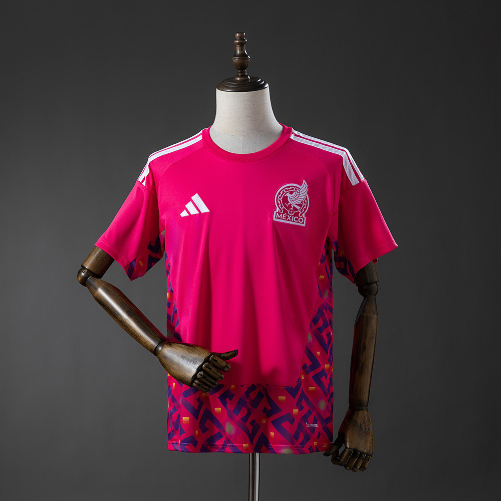 Mexico National Team World Cup 2026 Goalkeeper Jersey - Men Soccer Pink - Jersey Teams