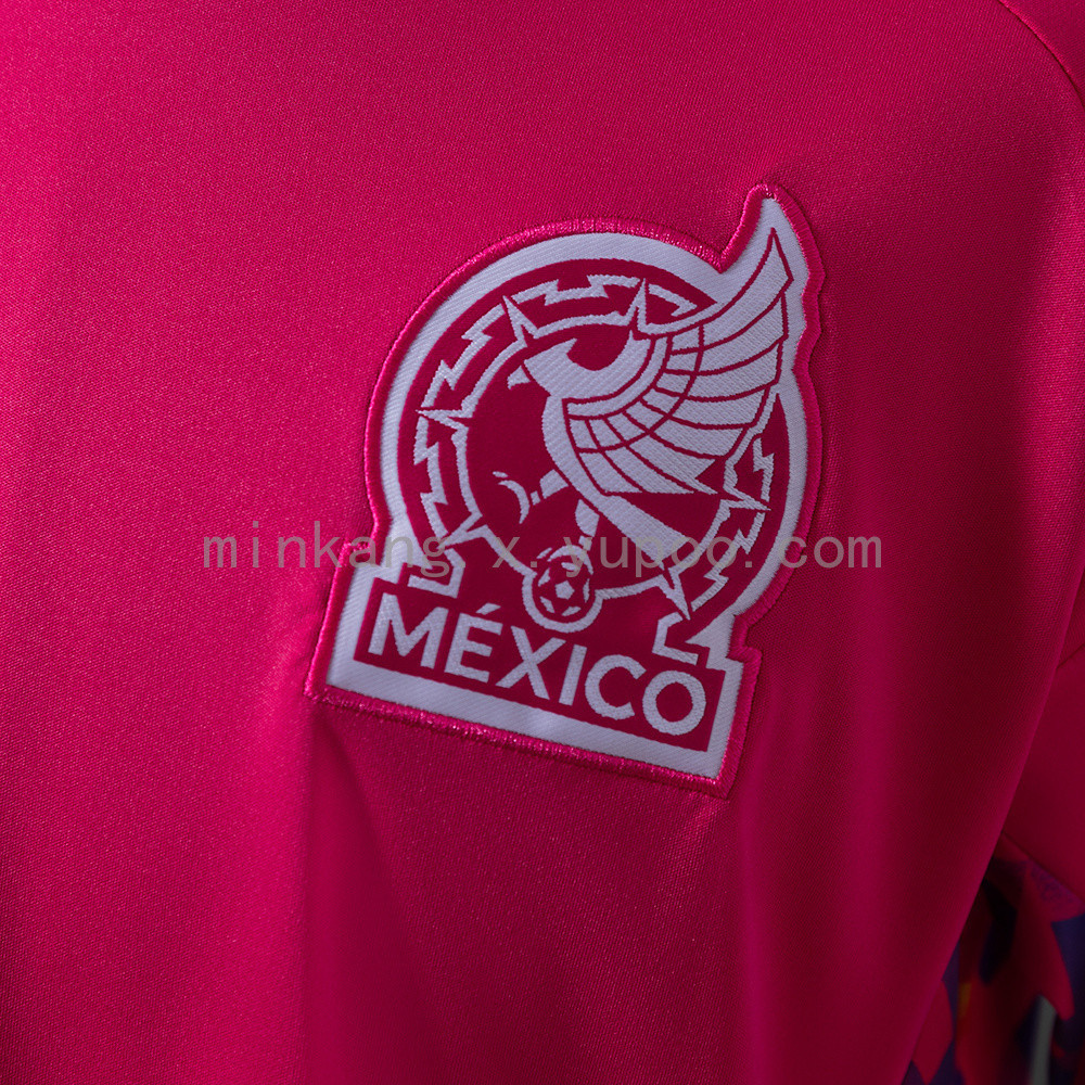 Mexico National Team World Cup 2026 Goalkeeper Jersey - Men Soccer Pink - Jersey Teams