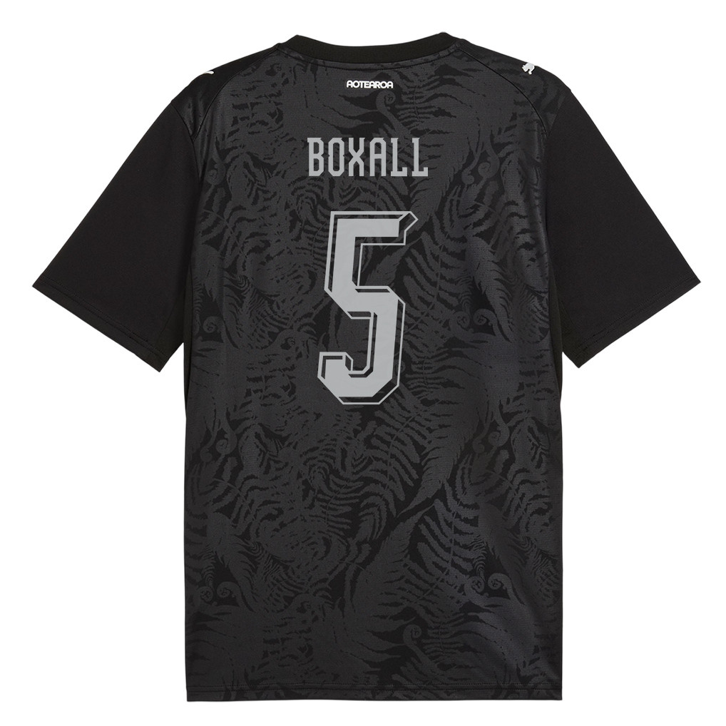 Michael Boxall 5 New Zealand National Team 2026 Home Jersey - Black, Men - Jersey Teams