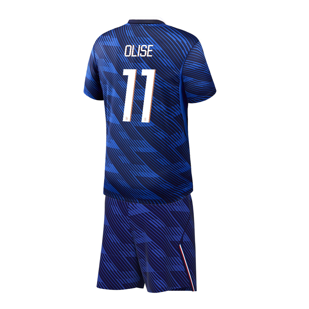 Michael Olise 11 France 2026 Home Men Jersey & Shorts Set – Blue - Jersey Teams