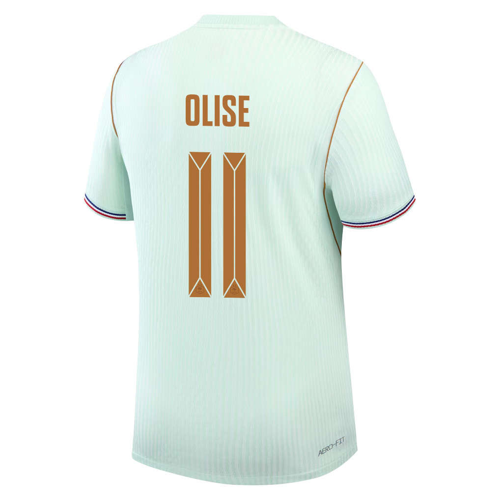 Michael Olise 11 France National Team 2026 Away Jersey - Green, Men - Jersey Teams