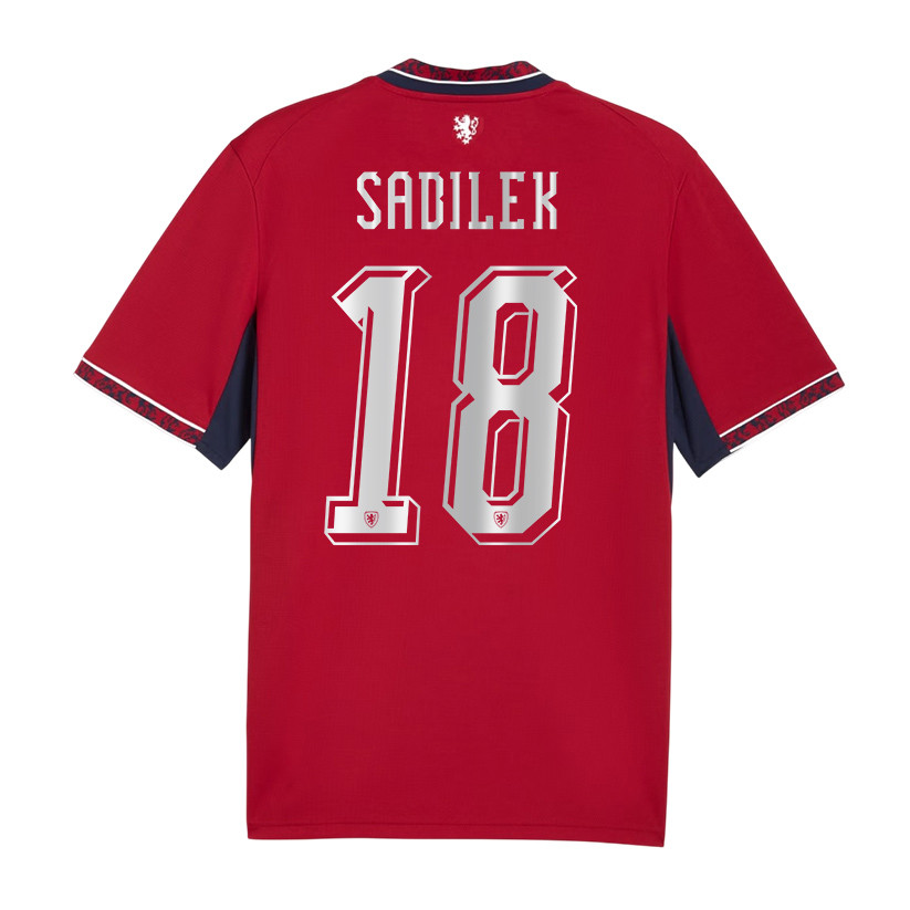 Michal Sadilek 18 Czech Republic National Team 2026 Home Jersey - Red, Men - Jersey Teams
