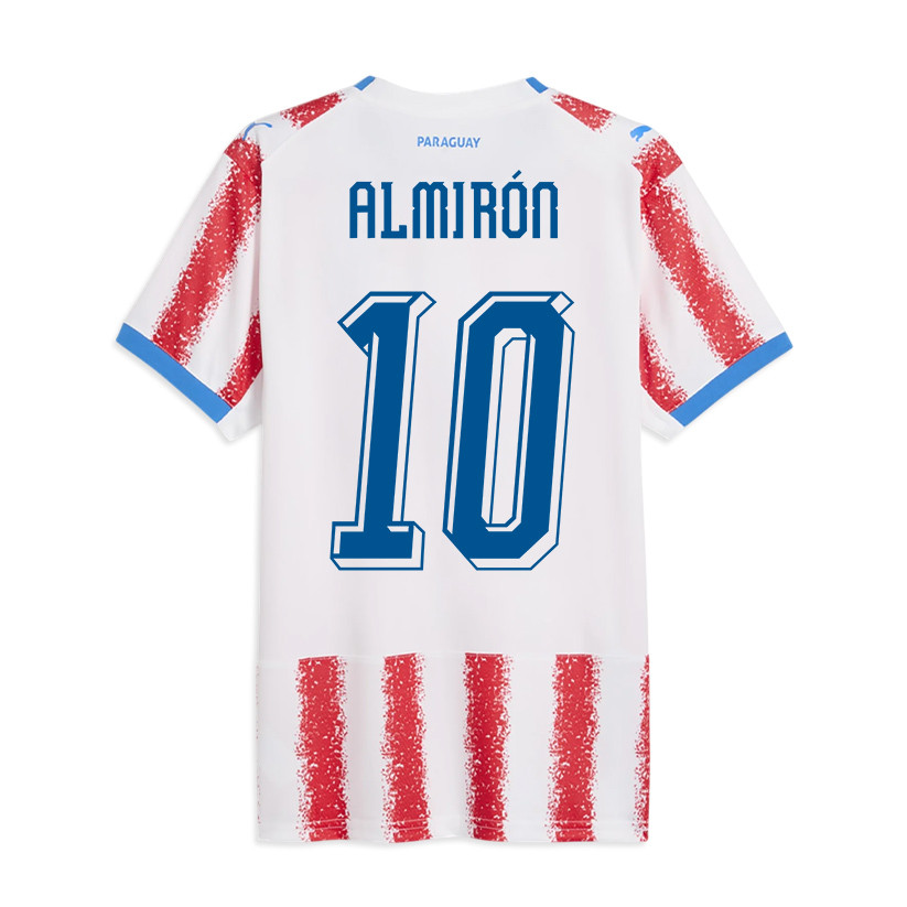 Miguel Almirón 10 Paraguay National Team 2026 Home Jersey - White/Red, Men - Jersey Teams