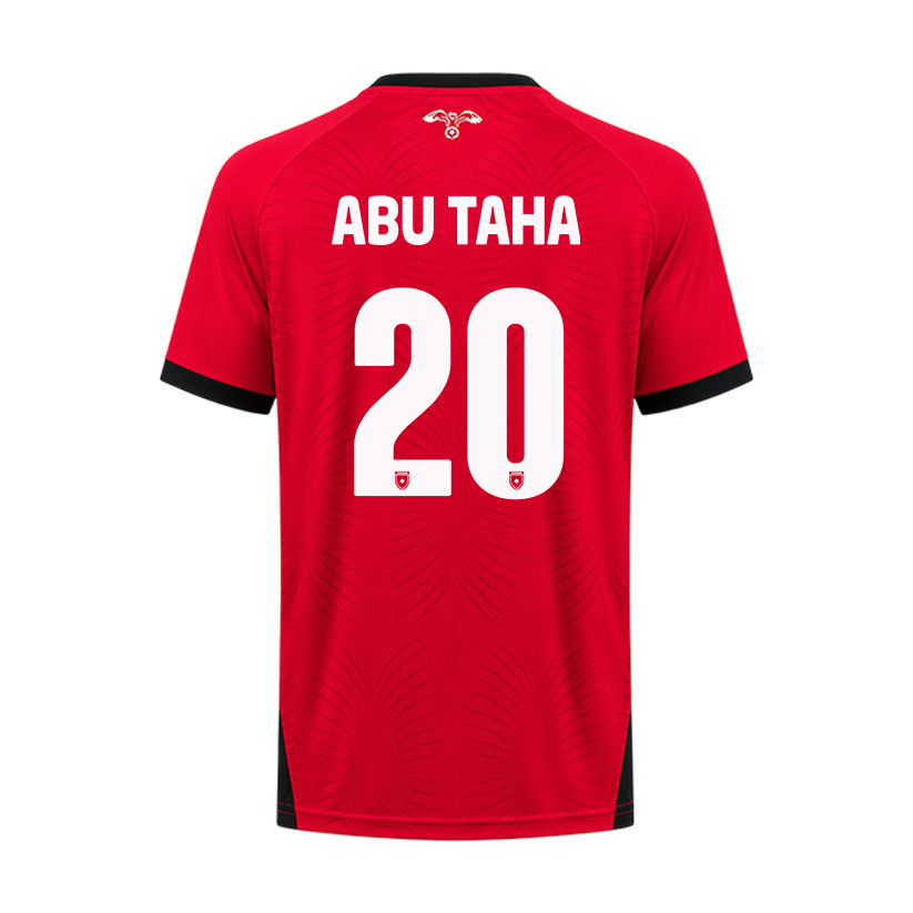 Mohannad Abu Taha 20 Jordan 2026 Away Jersey - Red, Men - Jersey Teams