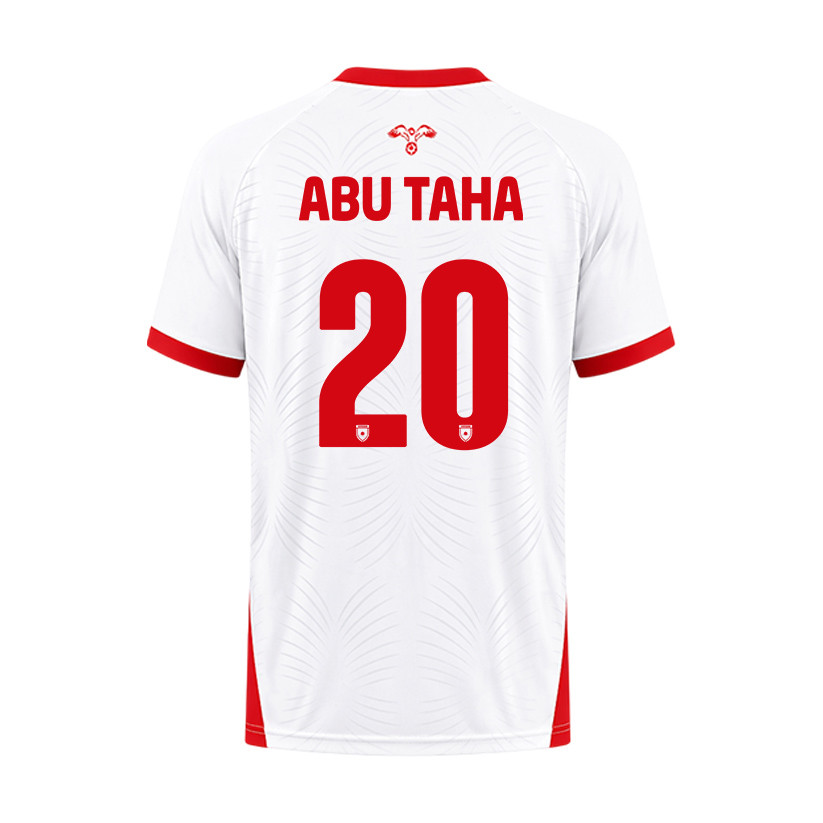 Mohannad Abu Taha 20 Jordan 2026 Home Jersey - White, Men - Jersey Teams