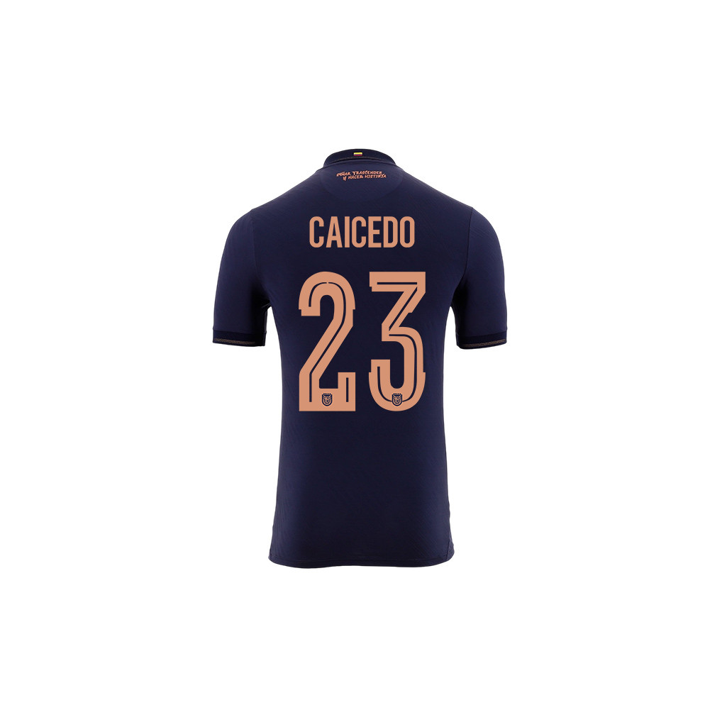 Moisés Caicedo 23 Youth Ecuador National Team 2026 Away Jersey - Navy - Jersey Teams