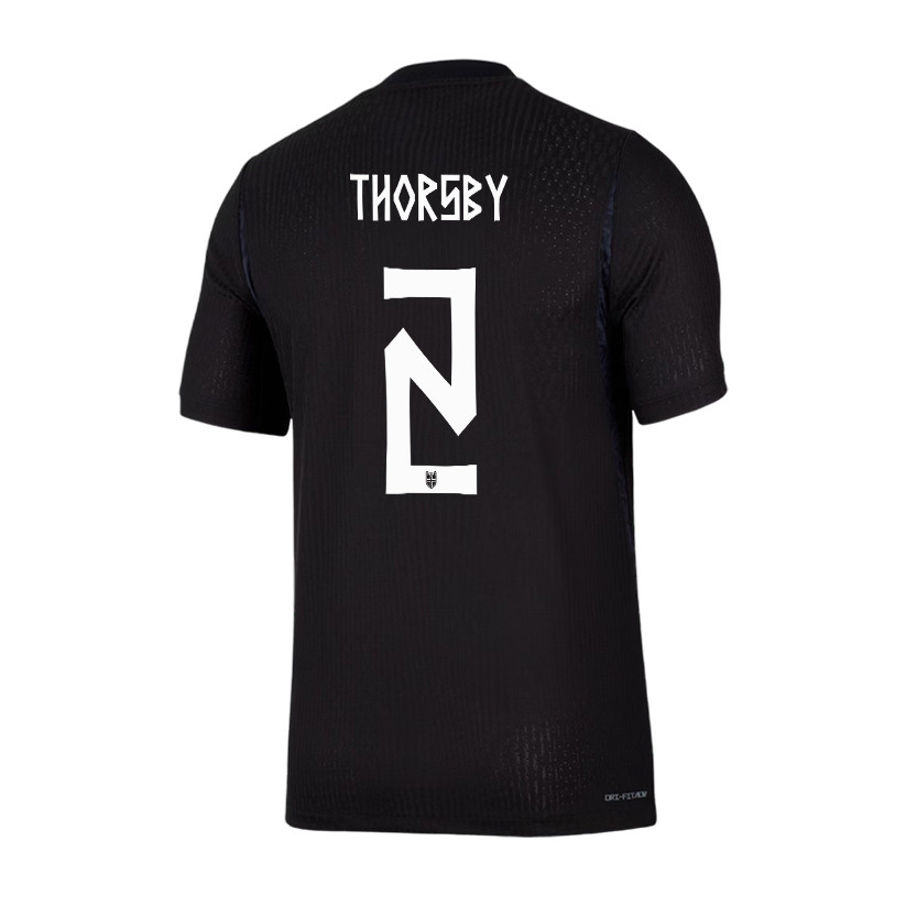 Morten Thorsby 2 Norway National Team 2026 Away Jersey - Black, Men - Jersey Teams