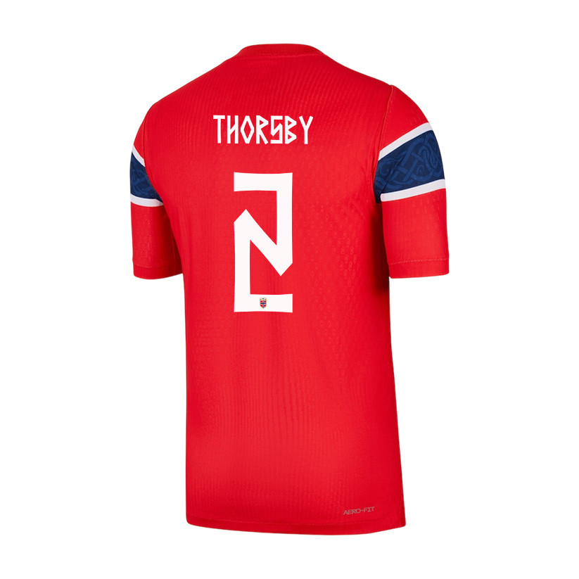 Morten Thorsby 2 Norway National Team 2026 x World Cup Patch Home Jersey - Red, Men - Jersey Teams