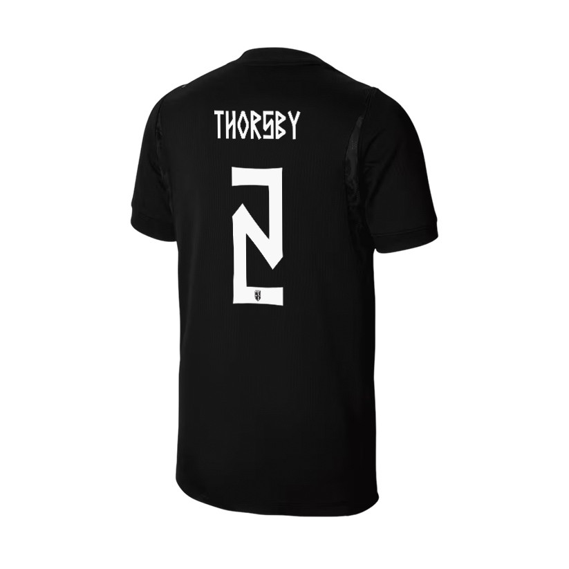 Morten Thorsby 2 Youth Norway National Team 2026 Away Jersey - Black - Jersey Teams