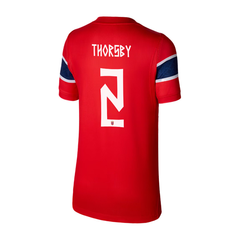 Morten Thorsby 2 Youth Norway National Team 2026 Home Jersey - Red - Jersey Teams