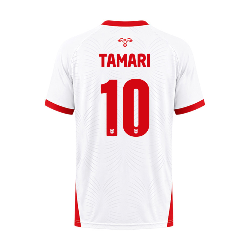 Mousa Tamari 10 Jordan 2026 Home Jersey - White, Men - Jersey Teams