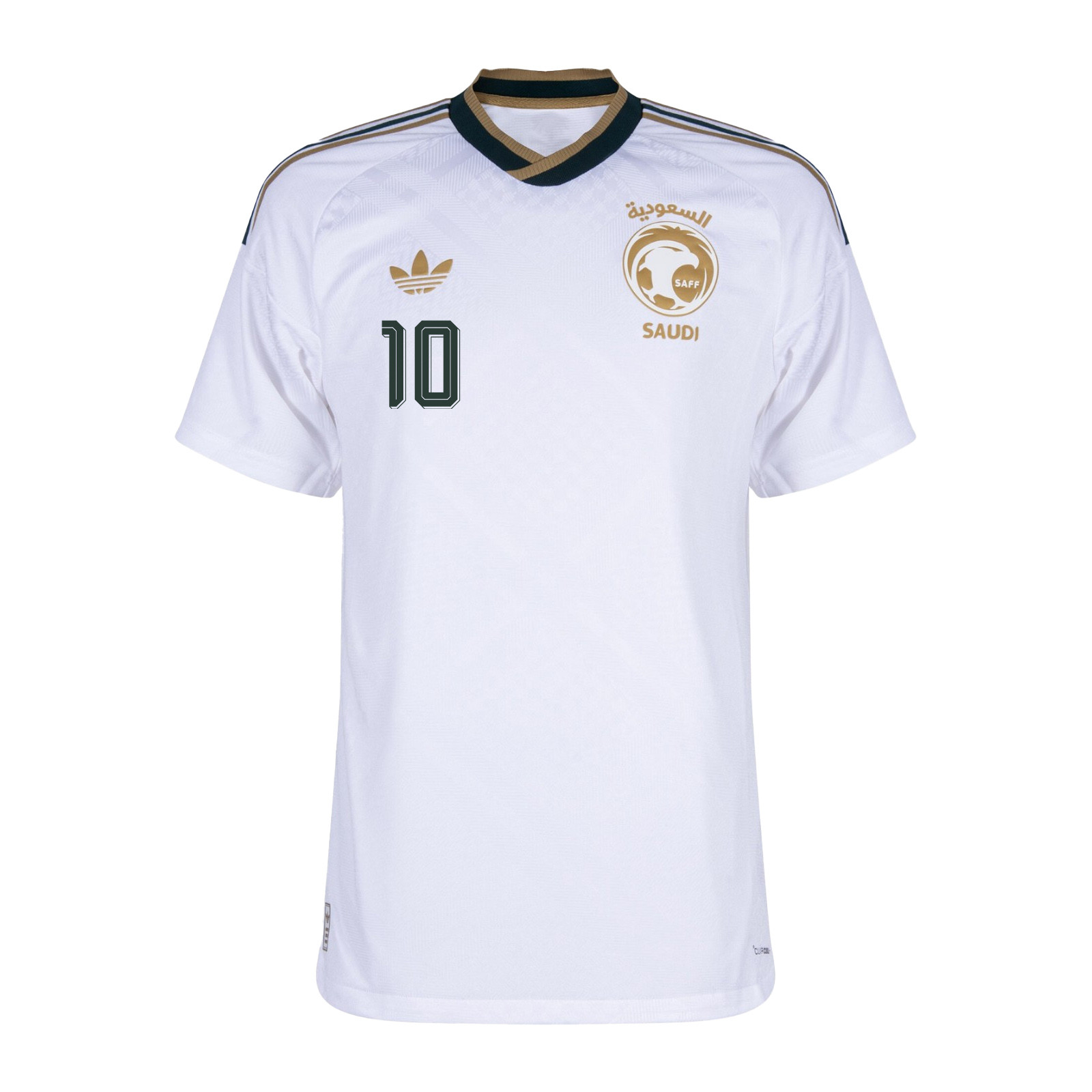 Musab Al-Juwayr 10 Saudi Arabia National Team 2026 Away Jersey - White, Men - Jersey Teams