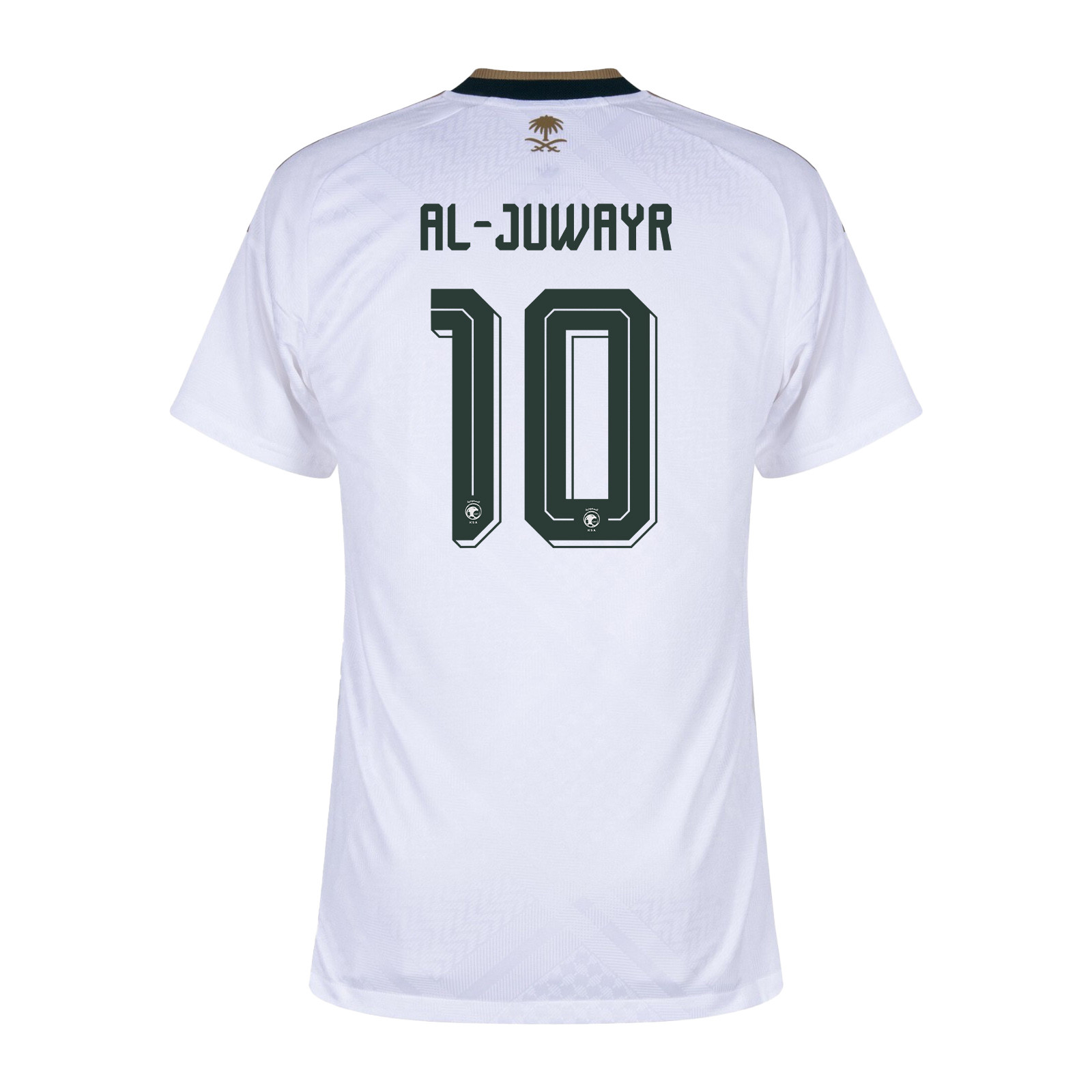 Musab Al-Juwayr 10 Saudi Arabia National Team 2026 Away Jersey - White, Men - Jersey Teams