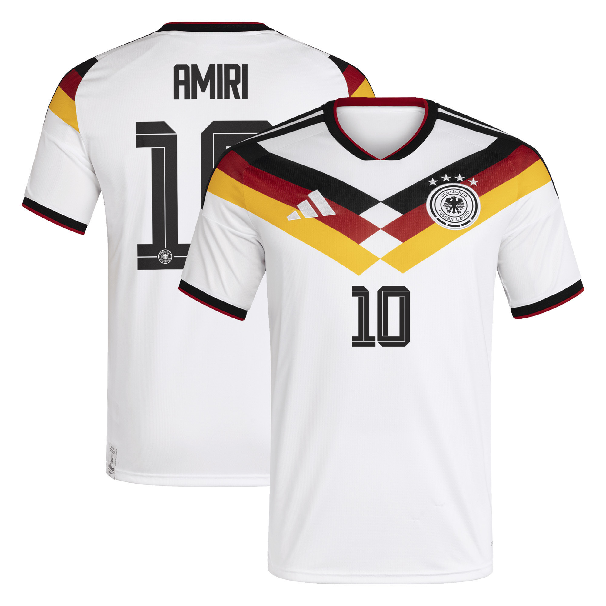 Nadiem Amiri 10 Germany National Team 2026 Home Jersey - Men, White - Jersey Teams