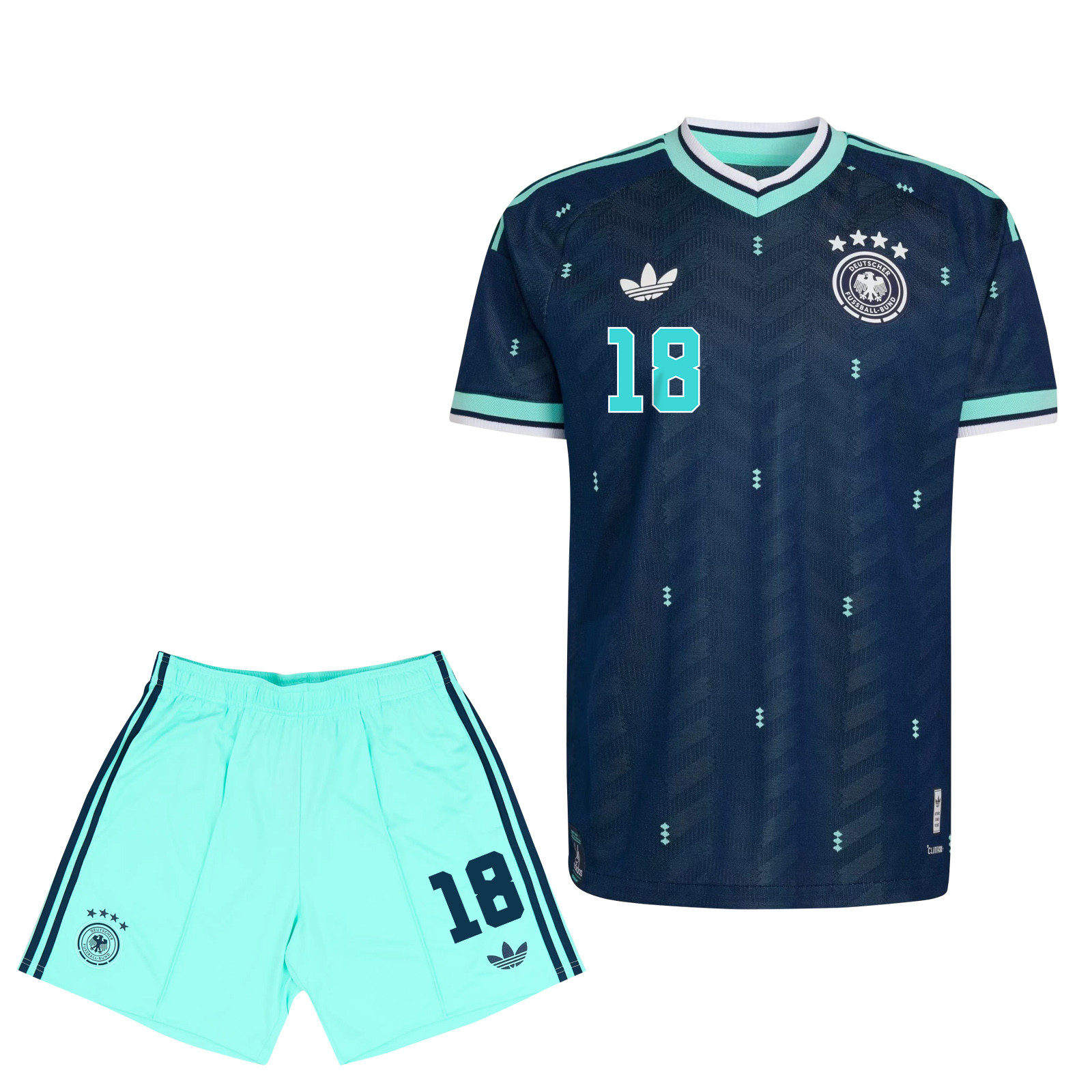 Nathaniel Brown 18 Germany 2026 YOUTH Away Jersey & Shorts Set - Navy - Jersey Teams