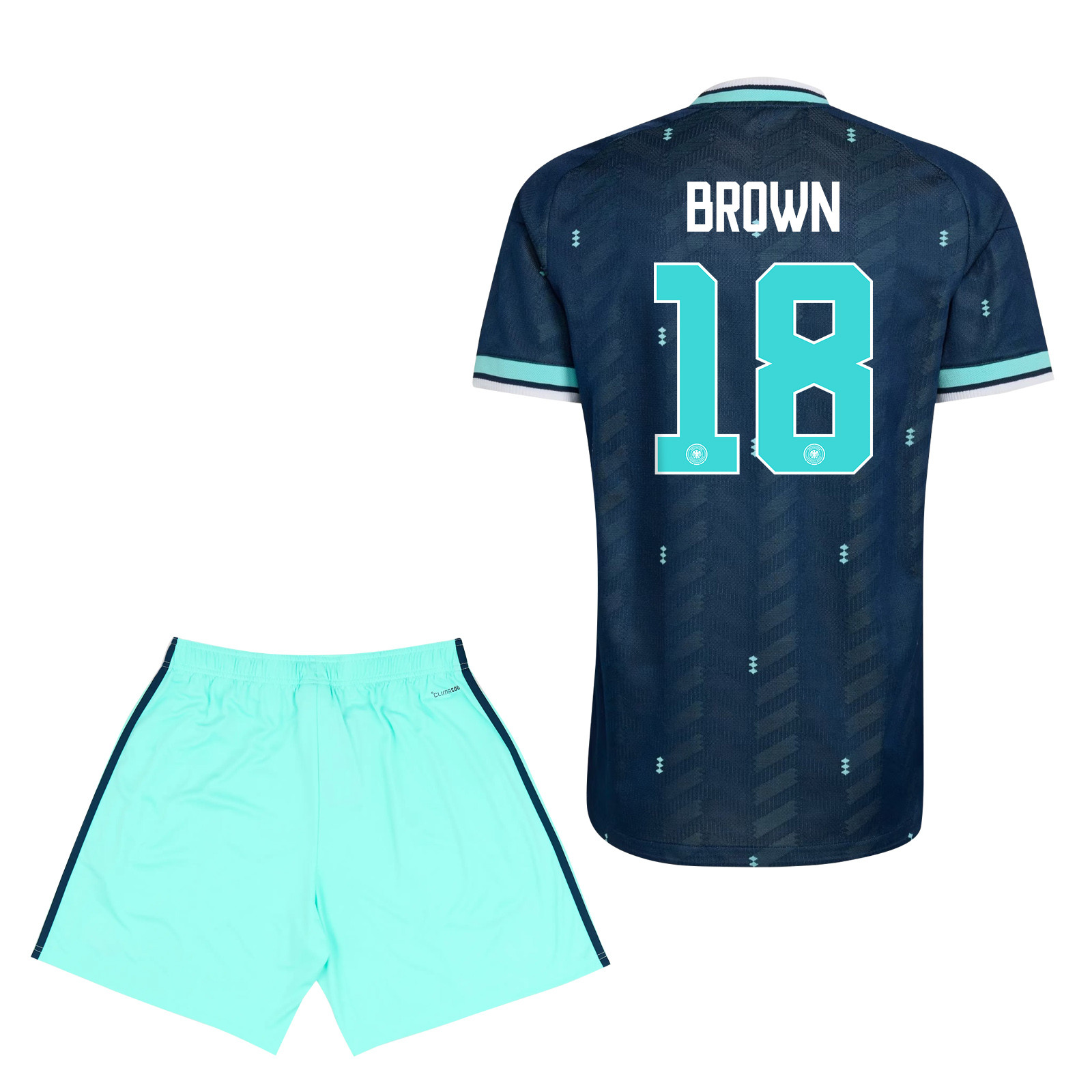 Nathaniel Brown 18 Germany 2026 YOUTH Away Jersey & Shorts Set - Navy - Jersey Teams