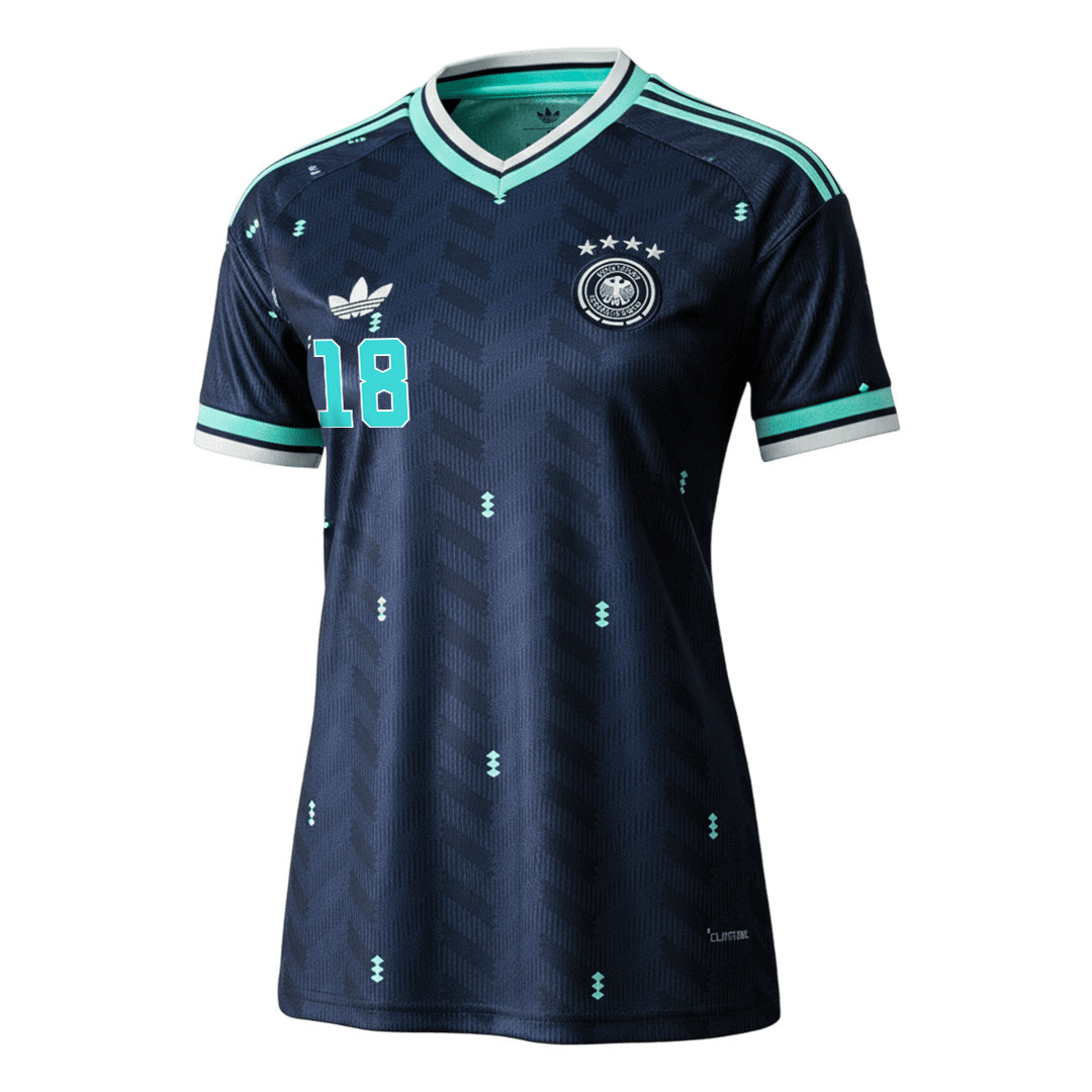 Nathaniel Brown 18 Women's Germany National Team 2026 Away Jersey - Navy - Jersey Teams