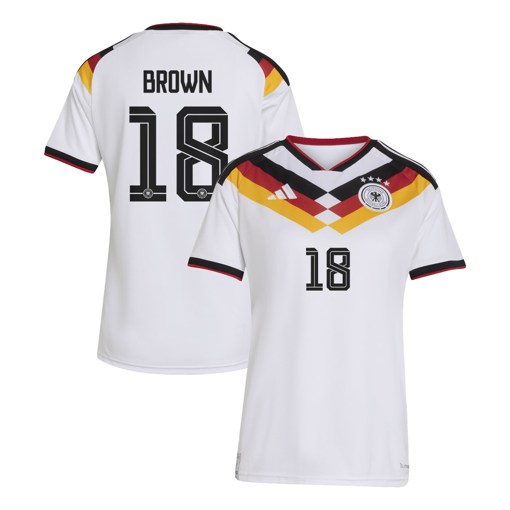 Nathaniel Brown 18 Women's Germany National Team 2026 Home Jersey - White - Jersey Teams