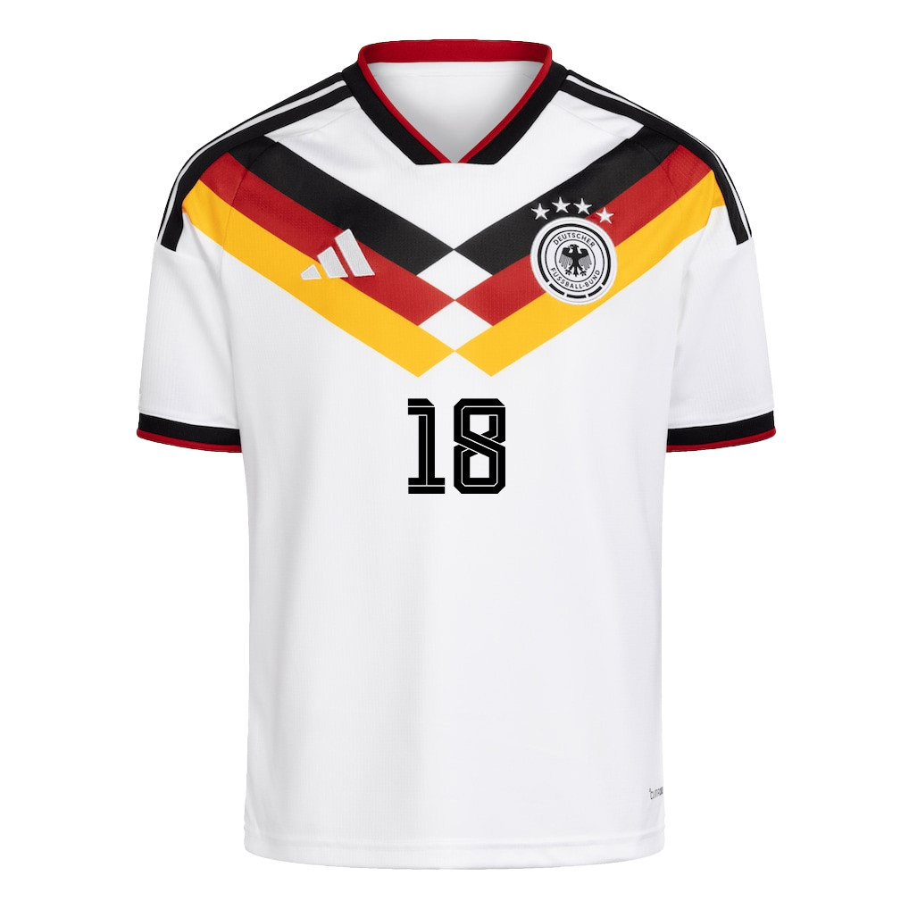 Nathaniel Brown 18 Youth Germany National Team 2026 Home Jersey - White - Jersey Teams