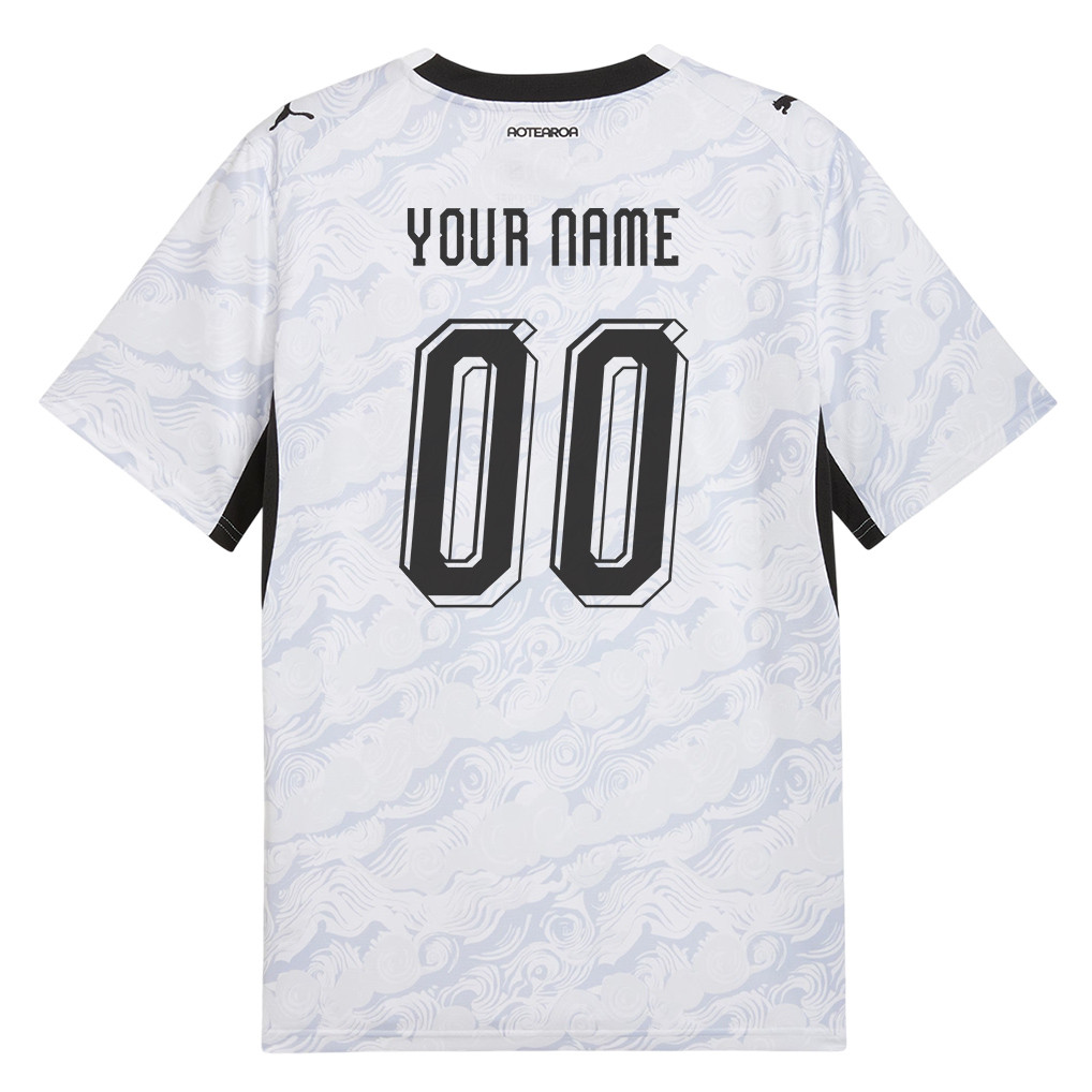 New Zealand National Team 2026 Personalized Away Jersey - White, Men - Jersey Teams