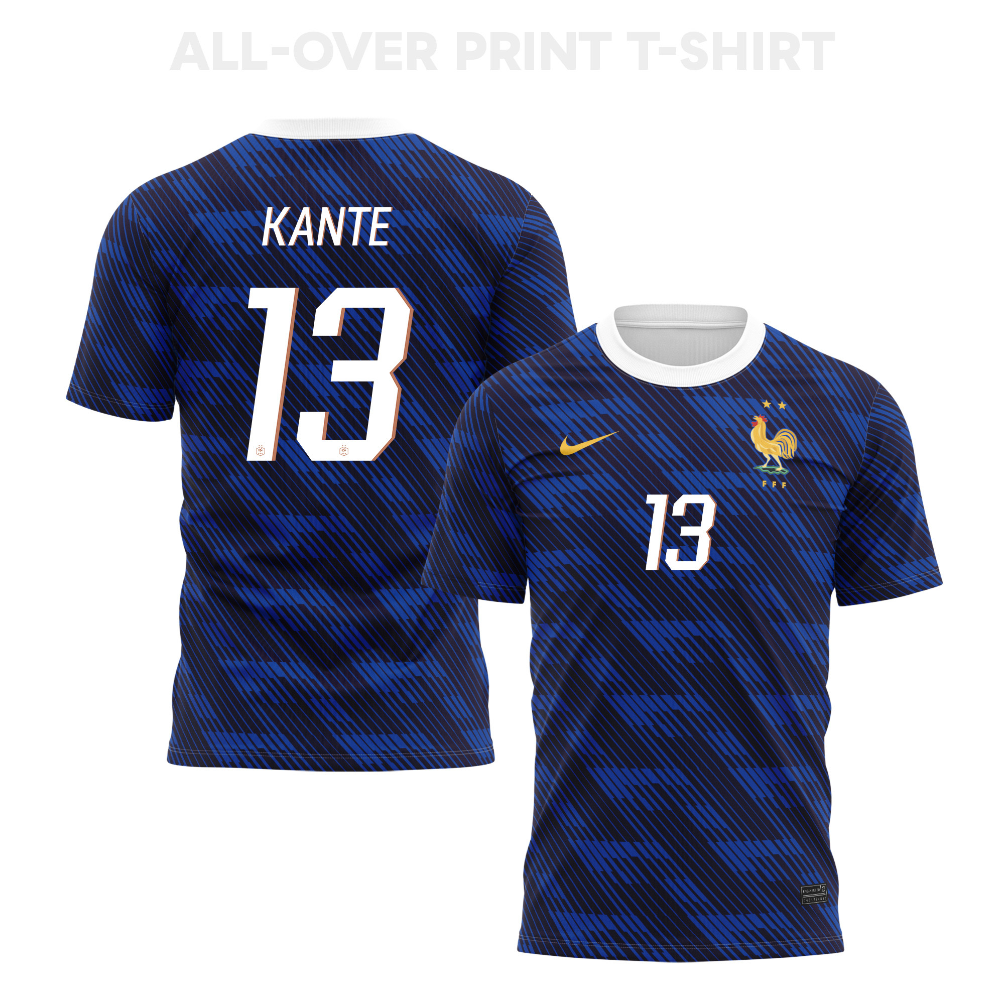 N'Golo Kanté 13 France 2026 Home 3D T-Shirt Fully Printed – Unisex, Blue - Jersey Teams