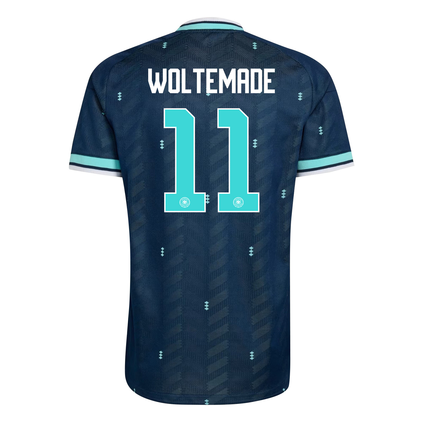 Nick Woltemade 11 Germany National Team 2026 x World Cup Patch Away Jersey - Navy, Men - Jersey Teams