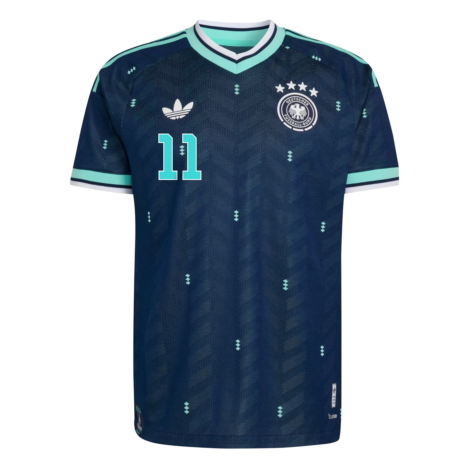 Nick Woltemade 11 Germany National Team 2026 x World Cup Patch Away Jersey – Navy, Men – Jersey Teams